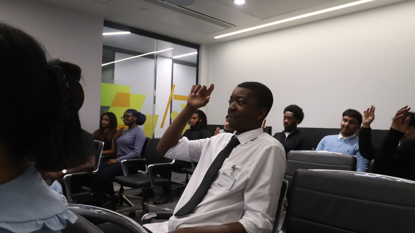 A student participating in a NetworKING UK workshop
