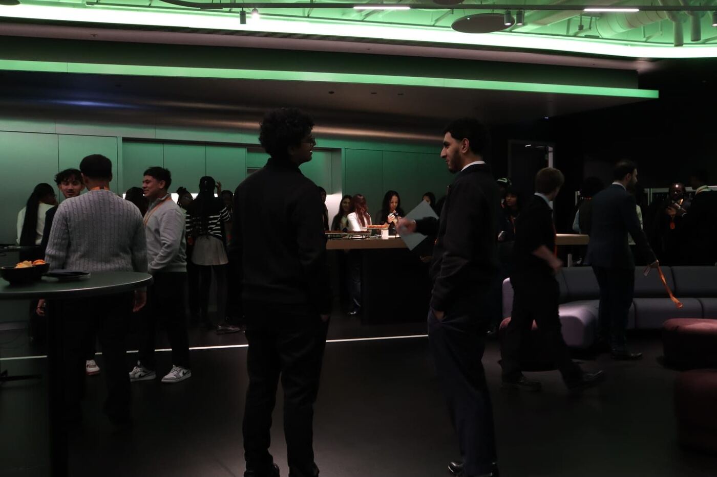 Students networking at a NetworKING UK event